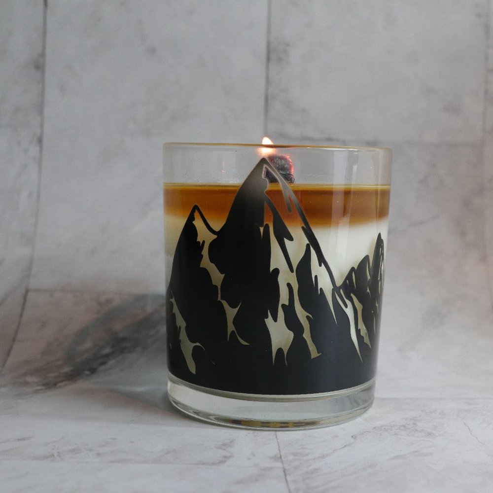 Color Changing! Fresh Mountains ThermoH Logo Candle - Sunkiss Unlimited
